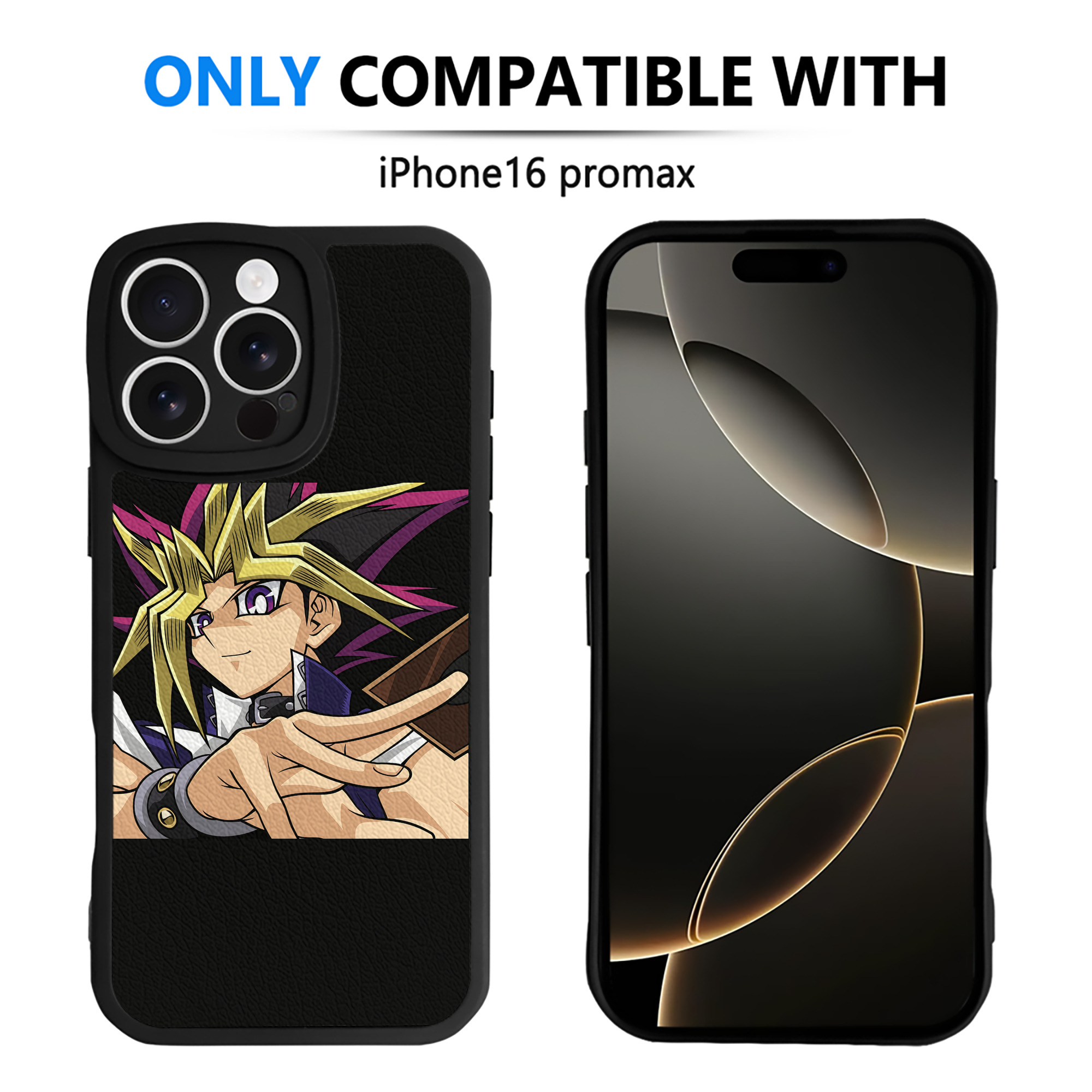 遊☆戯☆王 Yu-Gi-Oh! 【iPhone 16シリーズ対応】シリコンスマホケース（レザー調） 材質：シリコン